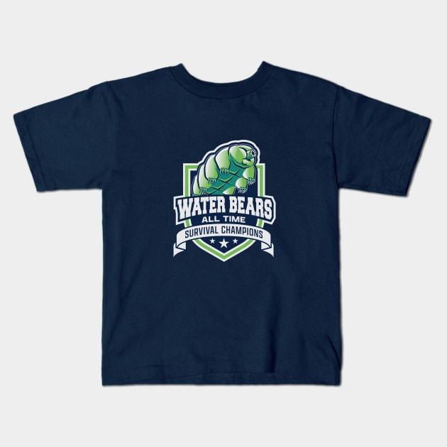 Water Bear Champions Kids T-Shirt by SteveGrime